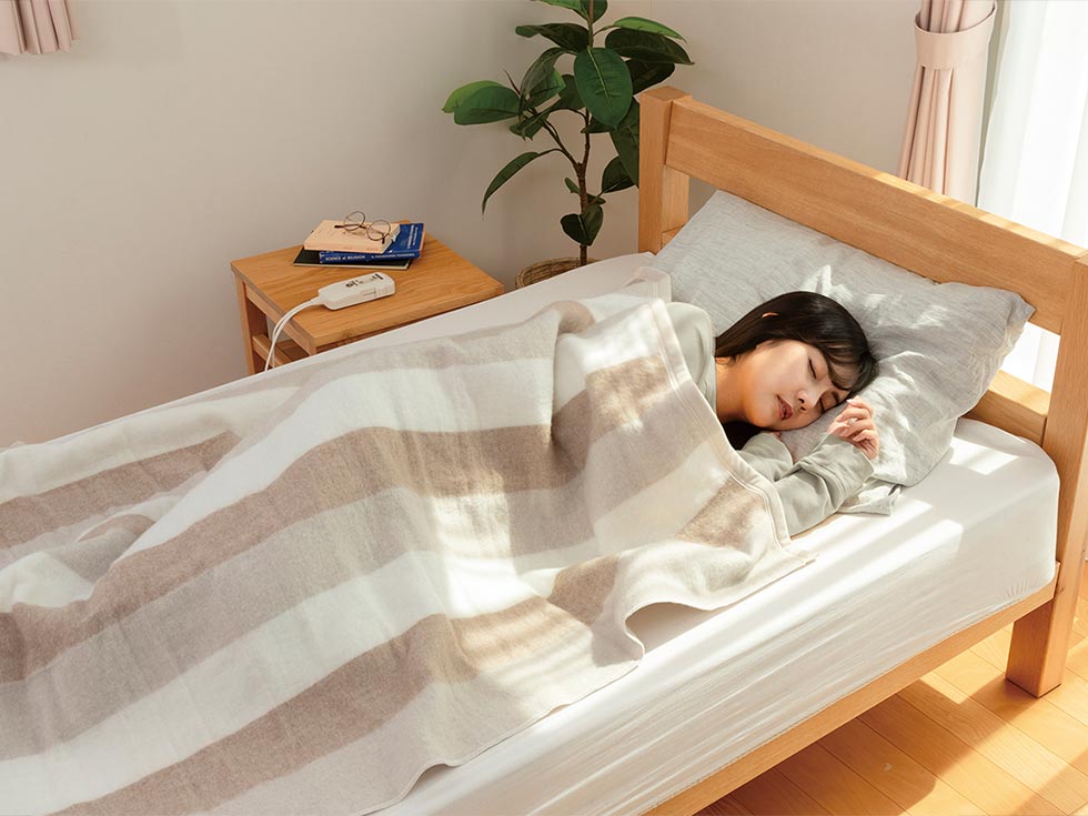 【未使用】KOIZUMI 電気毛布 掛敷毛布 丸洗い可 188×130cm