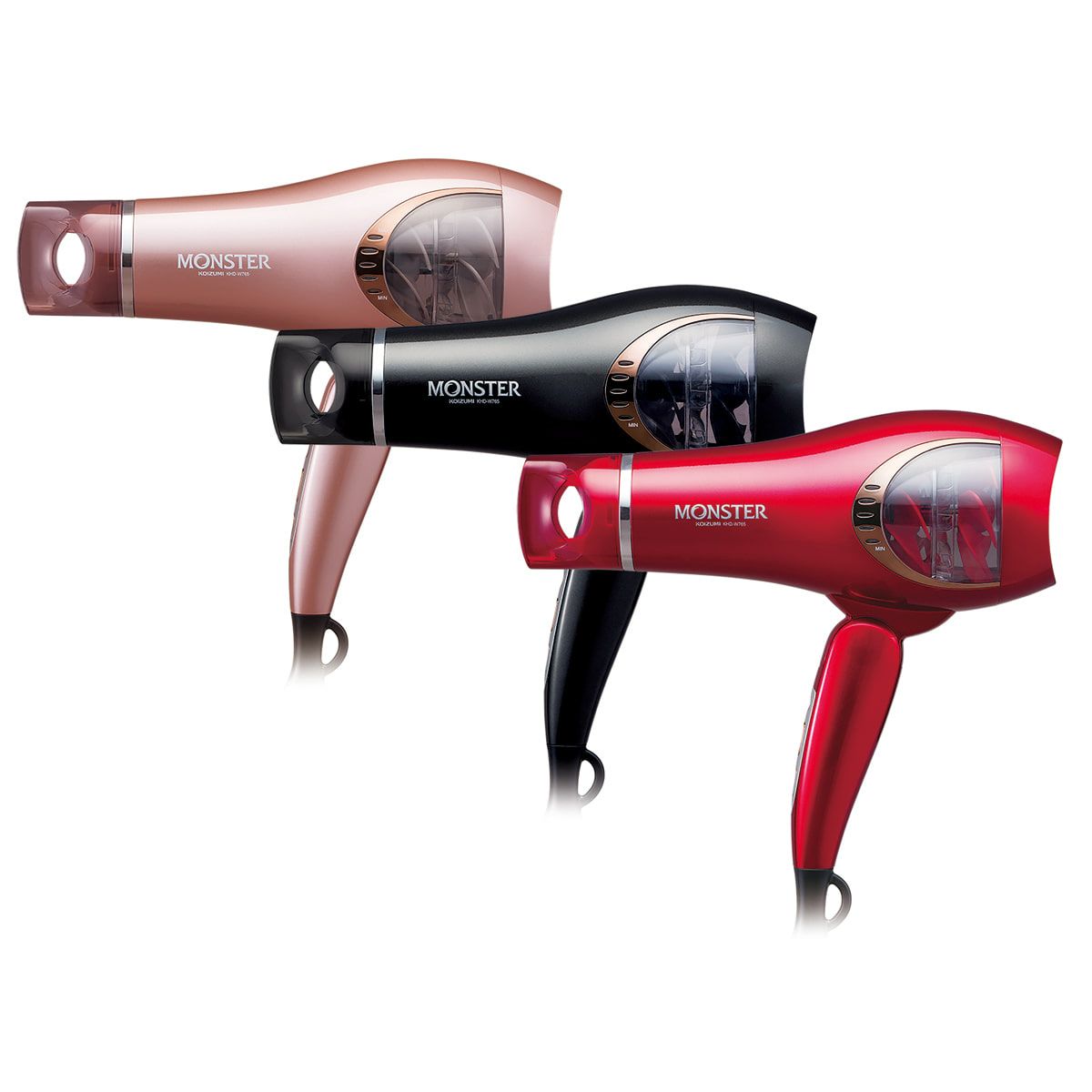ヘアドライヤー ^_^ 販売終了】MONSTER(モンスター)ダブルファンドライヤーKHD-W765