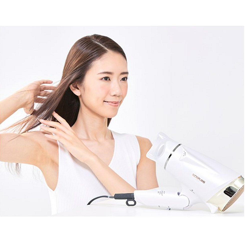 軽量メタリックヘアドライヤー ホワイト 白　希望色コメント下さい 販売終了】マイナスイオンヘアドライヤーKHD-9135 | コイズミ