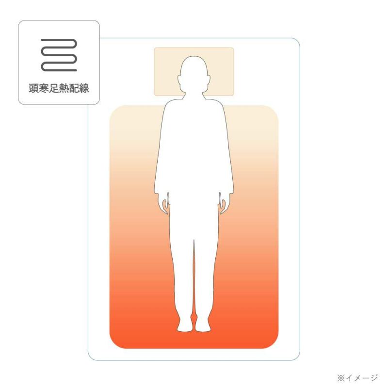 コイズミ 電気毛布 KDK-75229CT 頭寒足熱