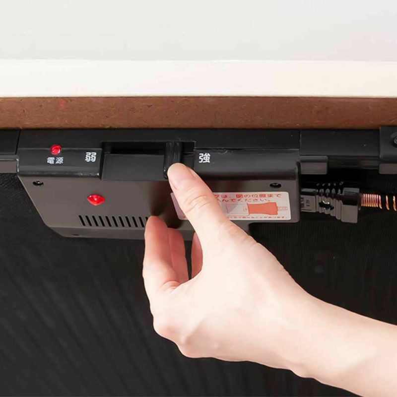 素材がイイ!! 家具調こたつ75 継脚 温風ヒーター付き 商品情報_モダン家具調こたつ【600wハロゲン温風ヒーター