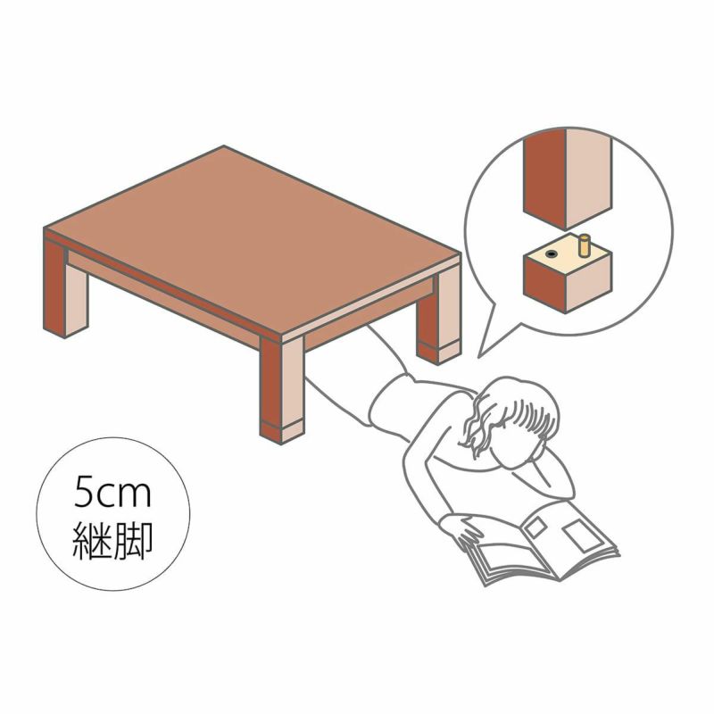 アウトレット】家具調こたつ105×75cmKTR-33242 | コイズミ