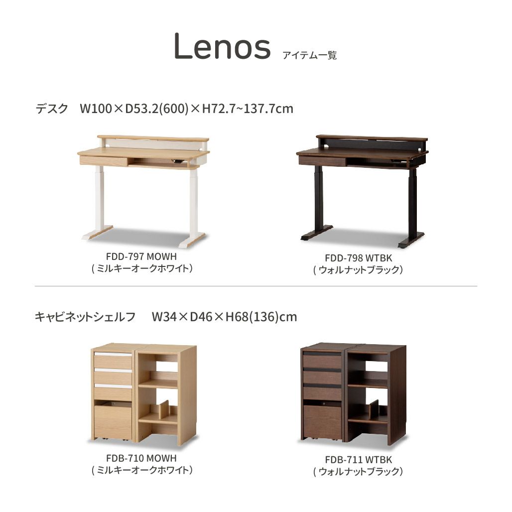 Fit-in DESK Lenos レノスキャビネットシェルフFDB-710/FDB-711